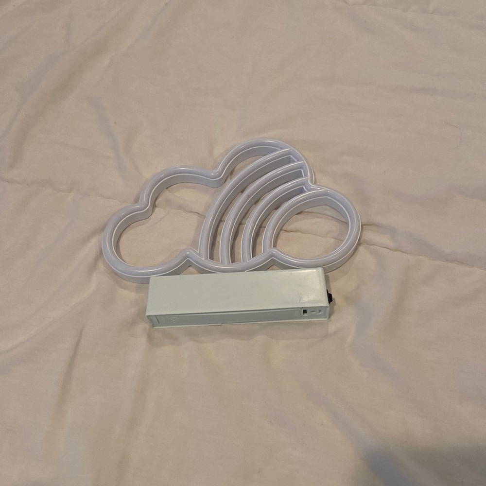 Decor light, requires batteries. 8” x 6” inches